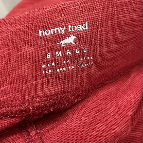 Horny Toad Escapade Skirt Size Small Red Organic Cotton Knit Eco Outdoors Casual - Picture 5 of 11